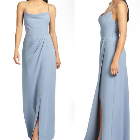 Sachin & Babi | Paulina Gown Cowl Neck | Stretchy Crepe | Women’s 12 - Picture 1 of 3